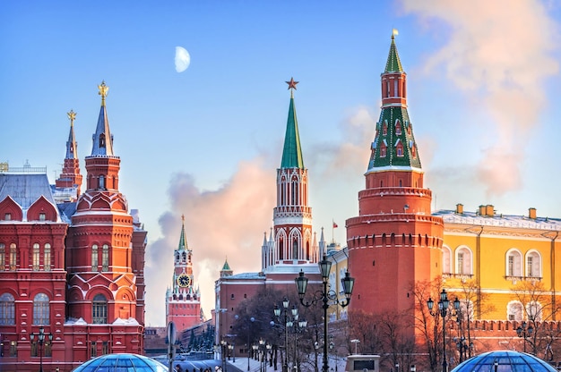 Historical Museum near the Moscow Kremlin and Spasskaya Tower