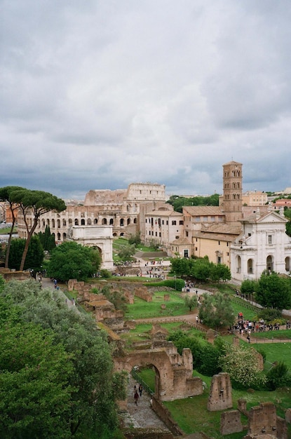 Historical rome city italy