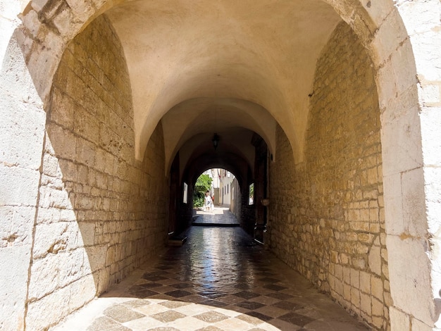 A historical tunnel on the island of Krk