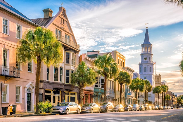 Historisch centrum van Charleston, Zuid-Carolina, VS