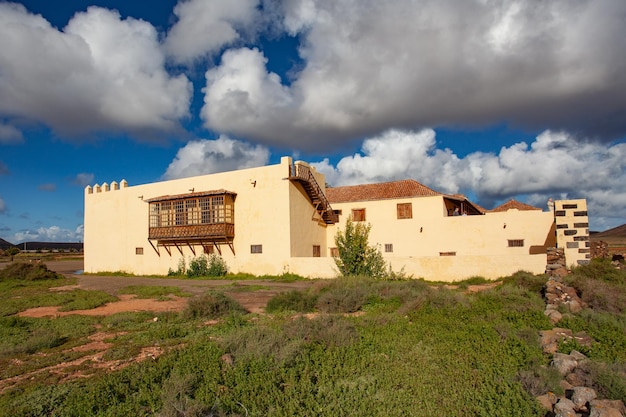 Historisch huis van de kolonels in de stad La Oliva, Fuerteventura