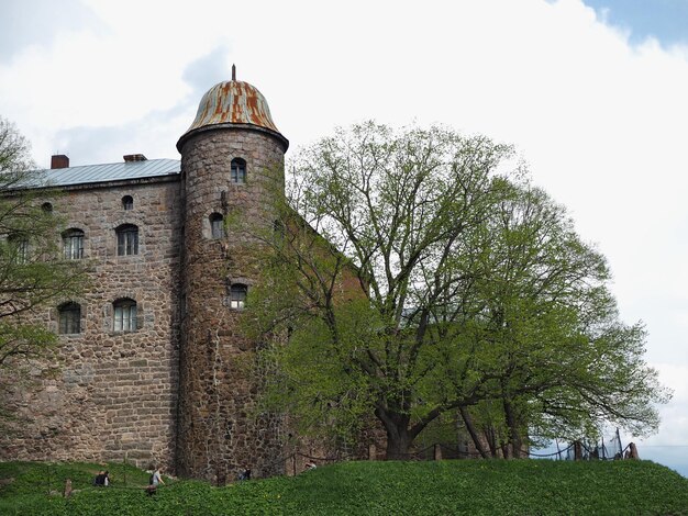 Historisch monument. Torenparadijs van het oude fort van de stad Vyborg. Leningrad