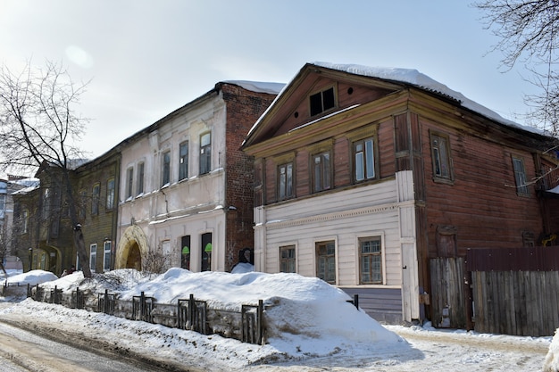 Historisch oud huis. Nizjni Novgorod