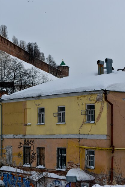 Historisch oud huis. Nizjni Novgorod