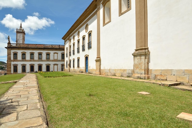 Historische stad Ouro Preto Minas Gerais Brazilië Werelderfgoed Kerkveld