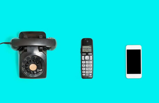 Photo history of telephones from rotary to smartphone