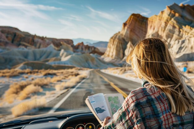 Foto colpisci la strada aperta con il piatto infuso di saggezza gira generativo ai