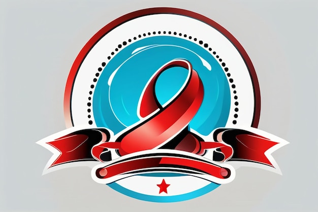 Foto hiv aids pictogram veelgebruikte badge pictogram ontwerp