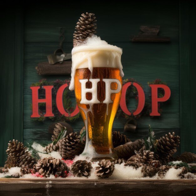 Photo ho ho hoppy beer an experiment in large letters overlays and christmas deconstruction