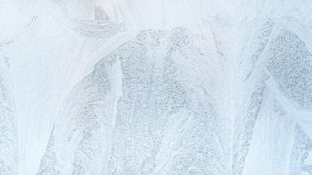 Foto trasformata per forte gradiente sfondo ghiaccio gelo modello natale design congelato finestra astratto organico bianco neve brina