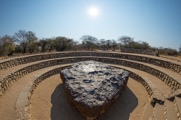 Hoba meteorite view point, Namibia, Africa. 