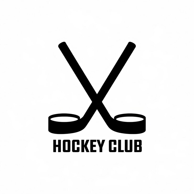 Photo hockey logo sport emblem vector illustration