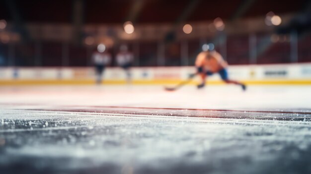 Photo a hockey player on ice