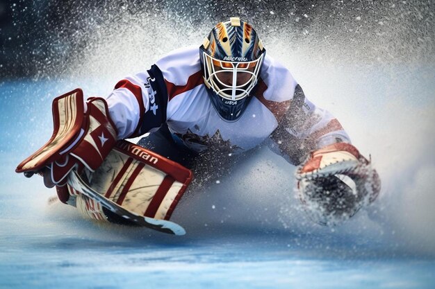 Photo hockey player on the ice