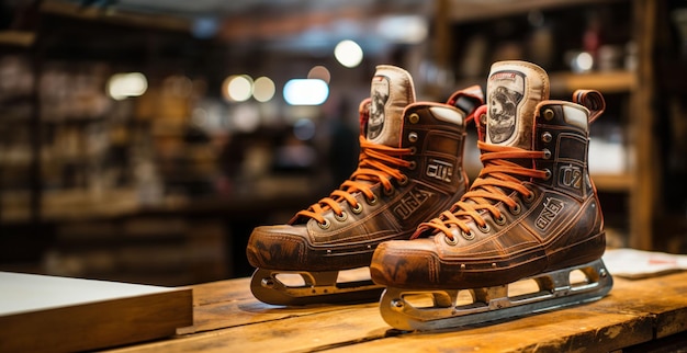 Hockey skates old