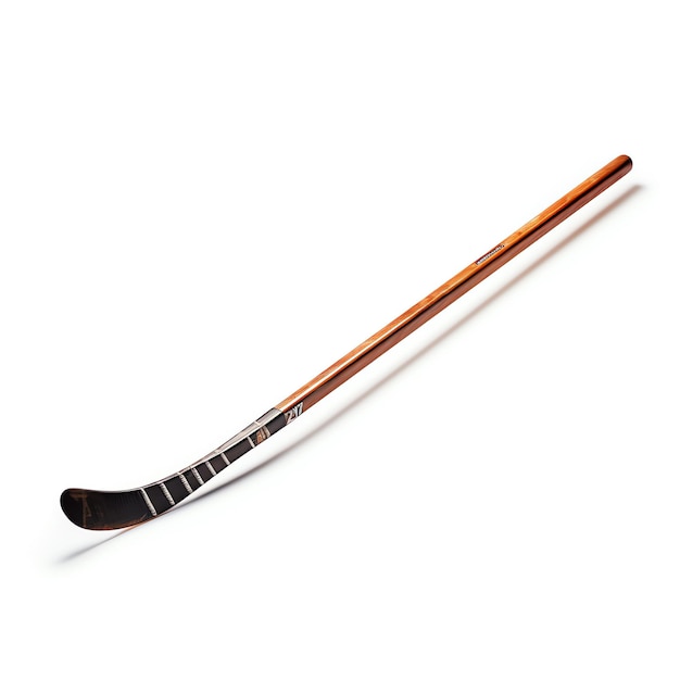 a hockey stick on a white background