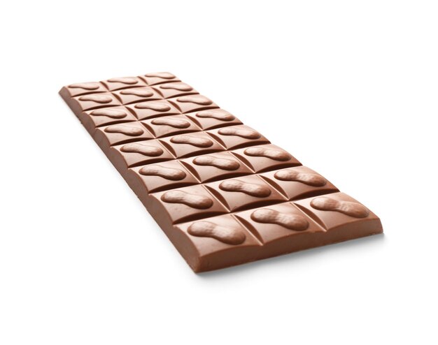 Hocolate bar isolated on white background