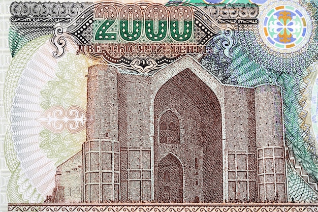 Hodja Ahmed Yassavi mausoleum uit Kazachstan geld