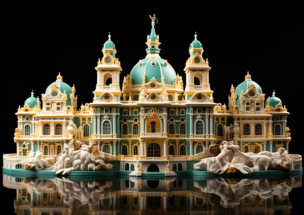 Photo hofburg palace vienna austria with 3d craft and isolated background