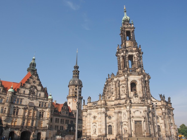 Hofkirche church in Dresden