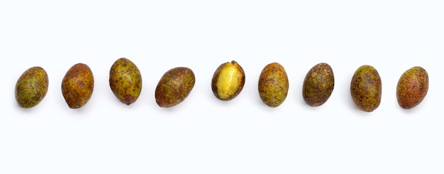 Hog plum on white background