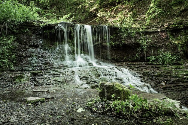 Hoge berg waterval