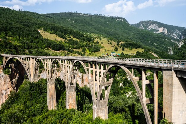 Hoge brug in Montenegro