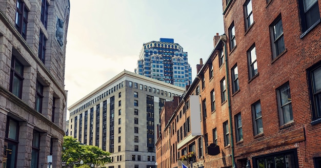 Hoge gebouwen van Boston stad centrum