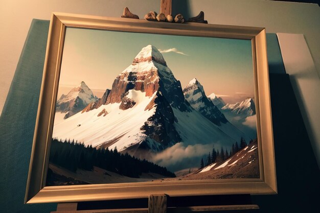 Foto hoge hoogte bergtop sneeuw bergtop achtergrond wallpaper illustratie natuur landschap