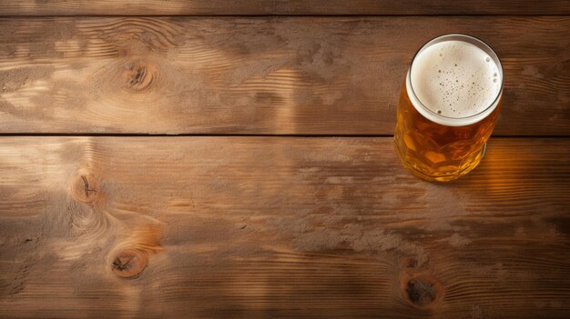 Hoge Kwaliteit Foto Van Bier Op Houten Tafel