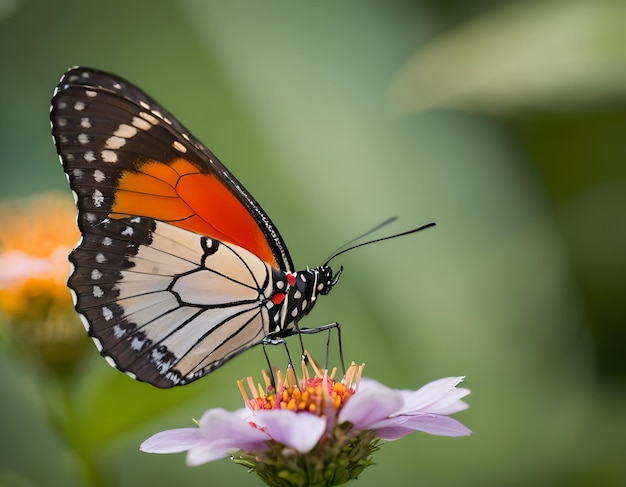 Hoge kwaliteit fotografie van een vlinder gedetailleerde bokeh