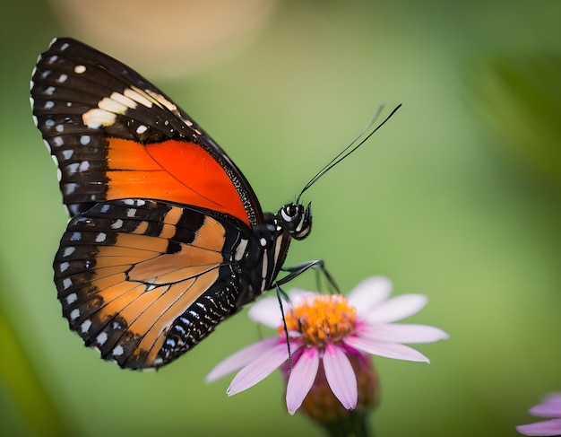 Hoge kwaliteit fotografie van een vlinder gedetailleerde bokeh