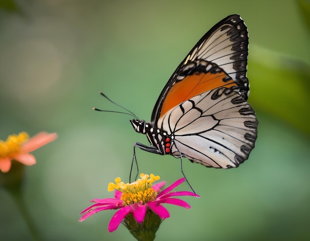 Hoge kwaliteit fotografie van een vlinder gedetailleerde bokeh