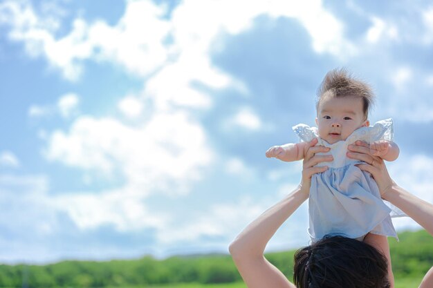 Hokkaido's sky earth and parents