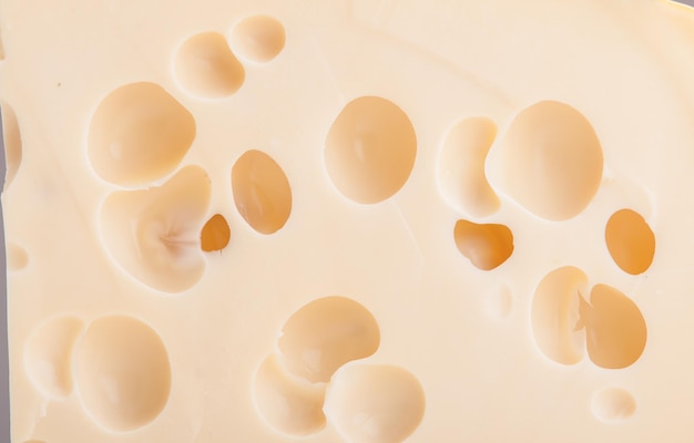 Holand cheese background with holes