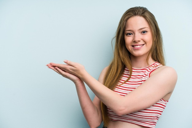 Holding a copy space on a palm