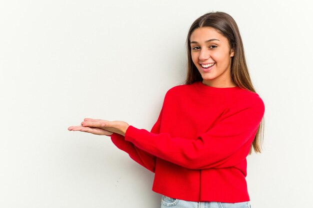 Holding a copy space on a palm