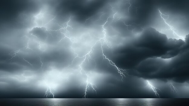 Hole in the Dark and Dramatic Storm Clouds