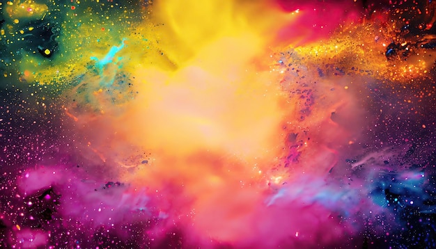 Holi abstract space background