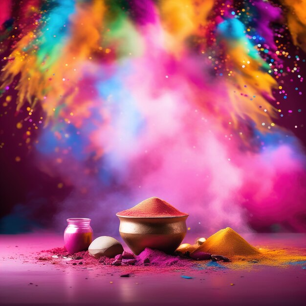 Holi Background Design Space