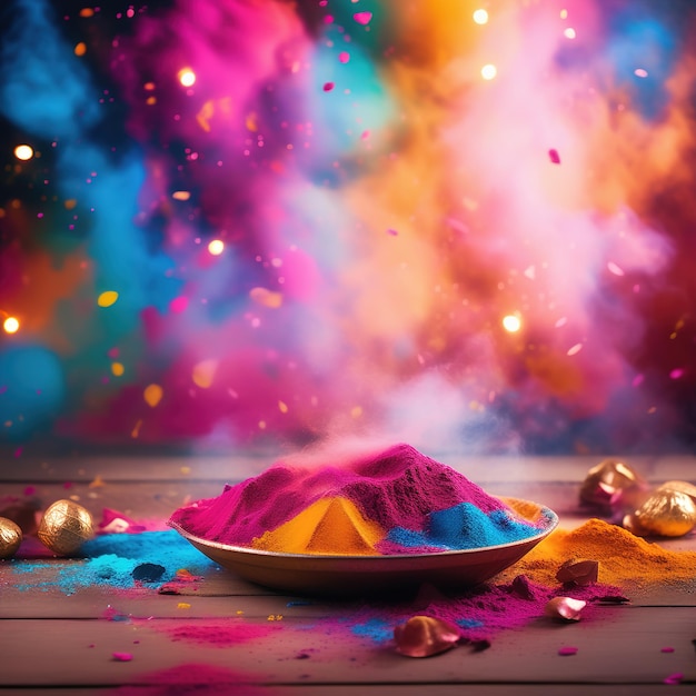 Holi Background Design Space