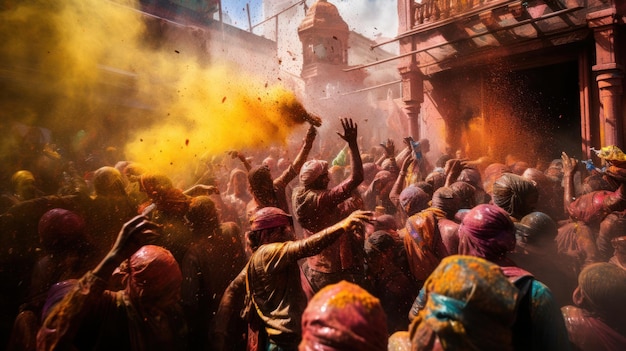 Holi celebration in India