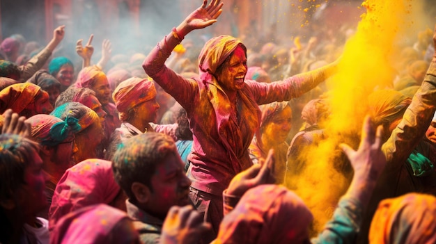 Holi celebration in India