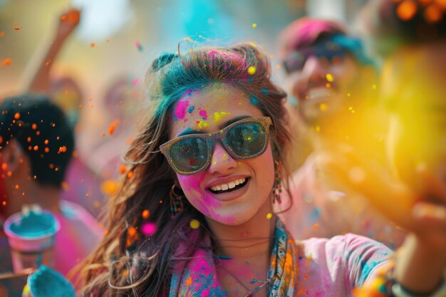 Photo holi celebration in nepal or india