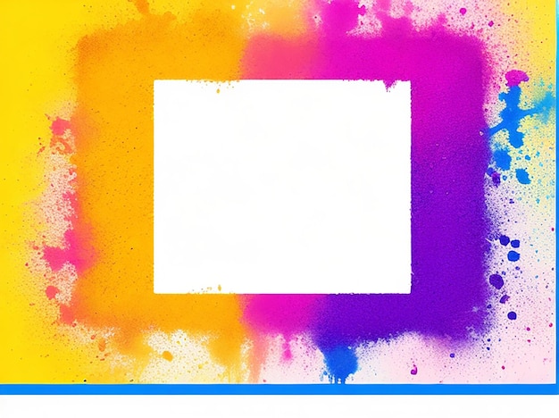 Holi colors frame festival holi background with copyspace