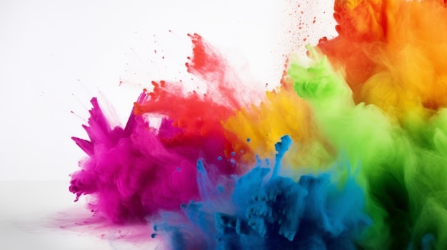 Holi colors Illustration AI GenerativexA