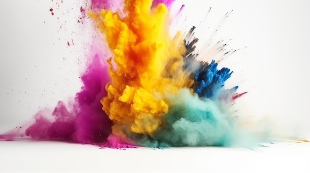 Holi colors Illustration AI GenerativexA