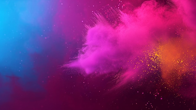 Holi creative banner promotion template background Indian festival of colours Generative Ai