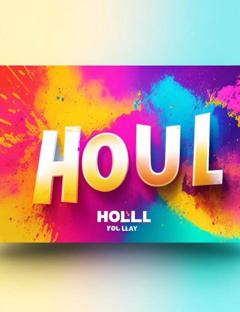 Photo holi day background