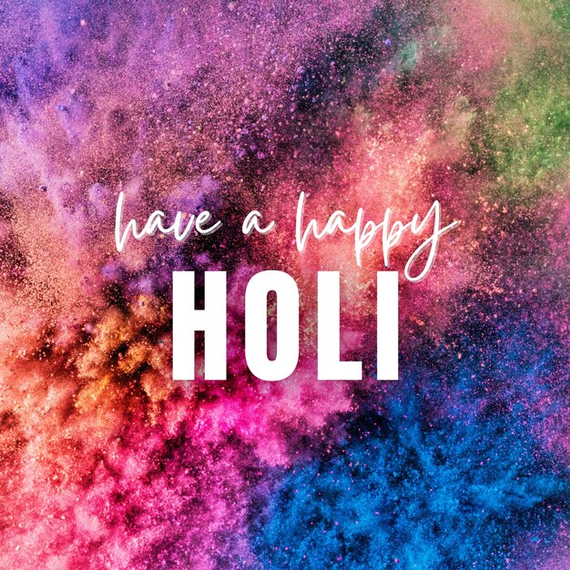 Holi festival celebration poster banner creative template and background design